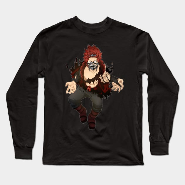 Red Riot is Here! Long Sleeve T-Shirt by Minji Fox